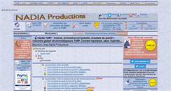 Desktop Screenshot of nadia-productions.com