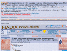 Tablet Screenshot of nadia-productions.com